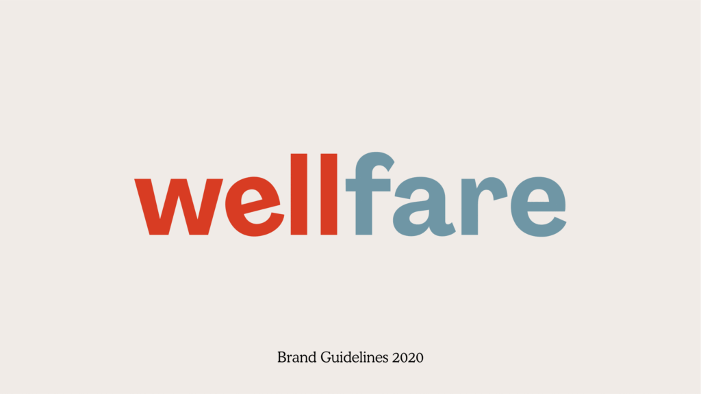 Wellfare brand guidelines — animated identity system for the non-profit subscription pantry delivering nourishing food at low-to-no cost.